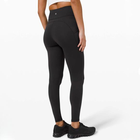 Lululemon Invigorate High-Rise Tight 28” Black Size 6 Leggings with Pockets VGUC - Picture 3 of 14